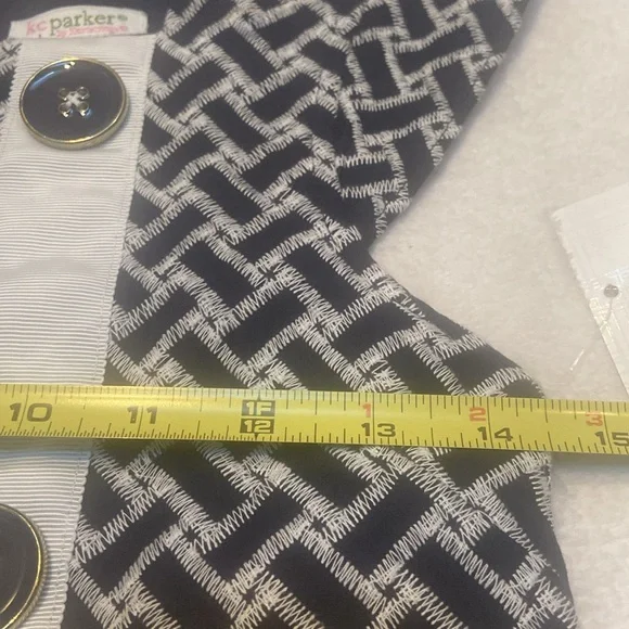 KC PARKER By Heartstrings Size 12 NWT Navy & White Dress - Picture 8 of 15